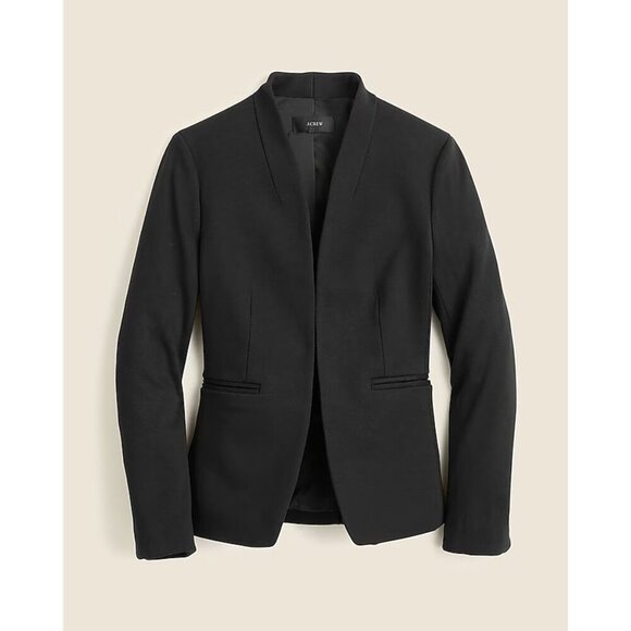 J. Crew Jackets & Blazers - J. Crew 6 Black Going Out Blazer Gramercy Twill Open Front BK027 NWT